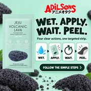 Adilsons creative for The Face Shop Jeju Volcanic Lava Fresh Nose Strips 7ea — WET. APPLY. WAIT. PEEL.
