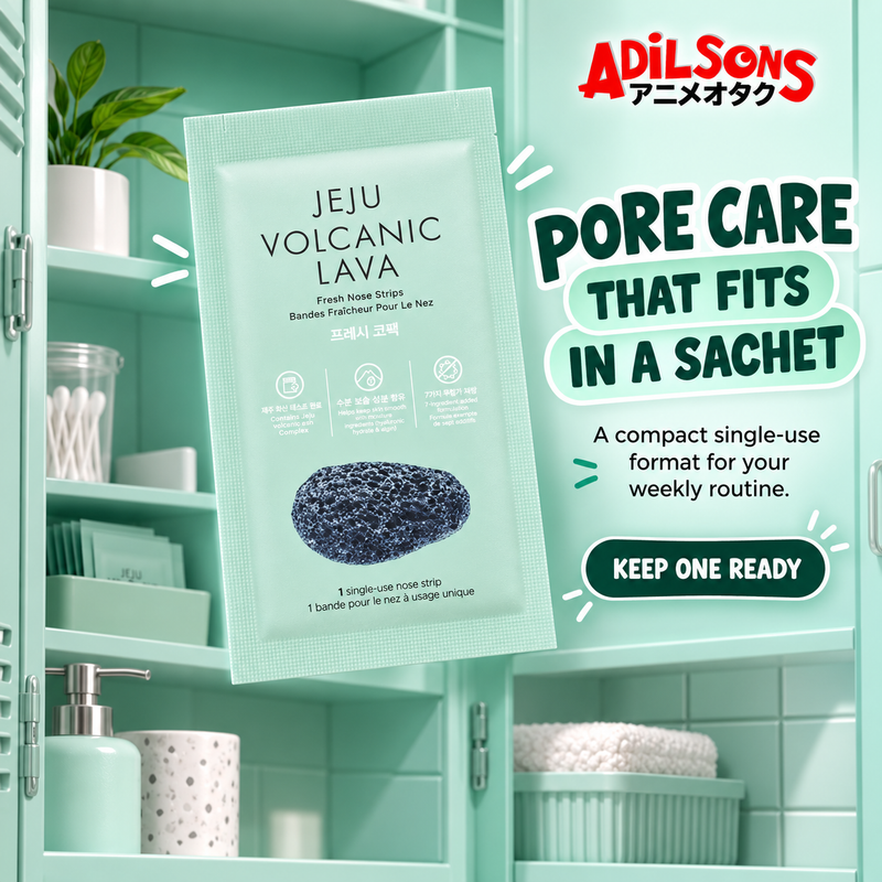 Adilsons creative for The Face Shop Jeju Volcanic Lava Fresh Nose Strips 7ea — PORE CARE THAT FITS IN A SACHET