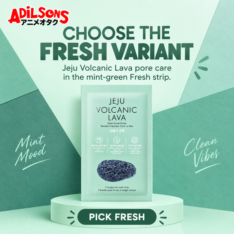 Adilsons creative for The Face Shop Jeju Volcanic Lava Fresh Nose Strips 7ea — CHOOSE THE FRESH VARIANT