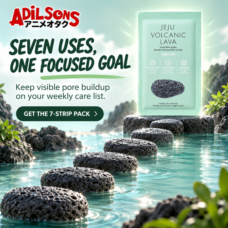 Adilsons creative for The Face Shop Jeju Volcanic Lava Fresh Nose Strips 7ea — SEVEN USES, ONE FOCUSED GOAL