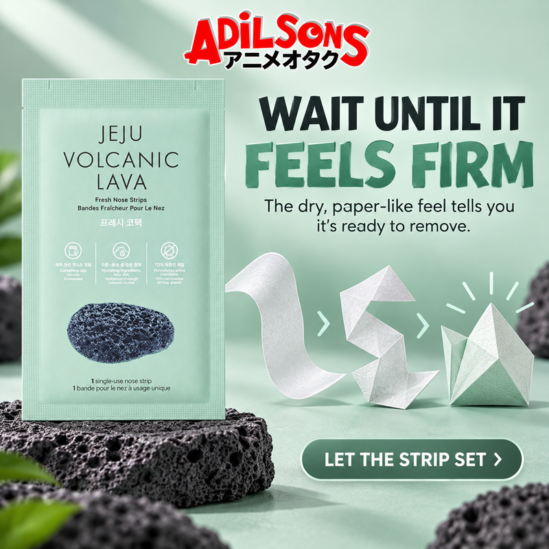 Adilsons creative for The Face Shop Jeju Volcanic Lava Fresh Nose Strips 7ea — WAIT UNTIL IT FEELS FIRM