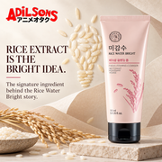 THE FACE SHOP Rice Water Bright Facial Foaming Cleanser 150ml creative: RICE EXTRACT IS THE BRIGHT IDEA.