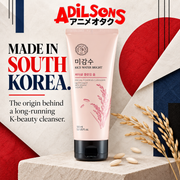 THE FACE SHOP Rice Water Bright Facial Foaming Cleanser 150ml creative: MADE IN SOUTH KOREA.