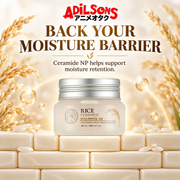 The Face Shop Rice & Ceramide Moisturizing Cream 50 ml in a ceramide tile wall
