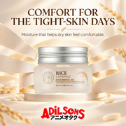The Face Shop Rice & Ceramide Moisturizing Cream 50 ml in a releasing paper bands