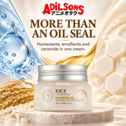 The Face Shop Rice & Ceramide Moisturizing Cream 50 ml in a water lipid and ceramide triptych