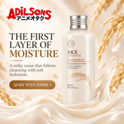 Adilsons creative for The Face Shop Rice & Ceramide Moisturizing Toner 150ml — THE FIRST LAYER OF MOISTURE