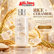 Adilsons creative for The Face Shop Rice & Ceramide Moisturizing Toner 150ml — RICE + CERAMIDE, BOTTLED TOGETHER