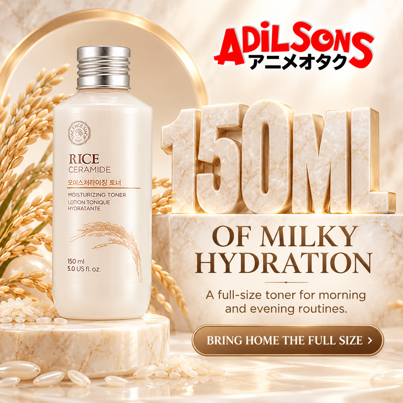 Adilsons creative for The Face Shop Rice & Ceramide Moisturizing Toner 150ml — 150ML OF MILKY HYDRATION