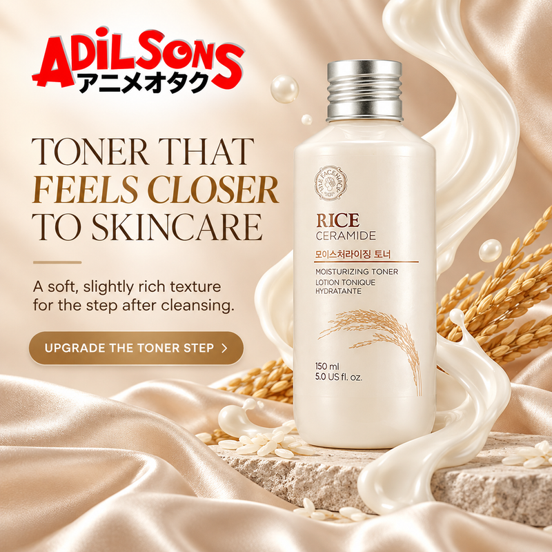 Adilsons creative for The Face Shop Rice & Ceramide Moisturizing Toner 150ml — TONER THAT FEELS CLOSER TO SKINCARE