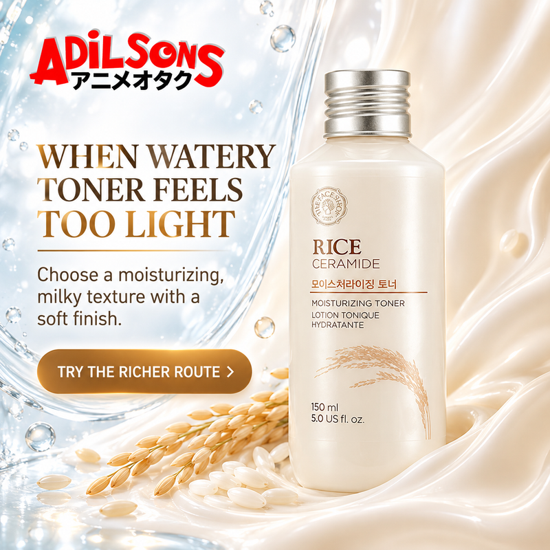 Adilsons creative for The Face Shop Rice & Ceramide Moisturizing Toner 150ml — WHEN WATERY TONER FEELS TOO LIGHT