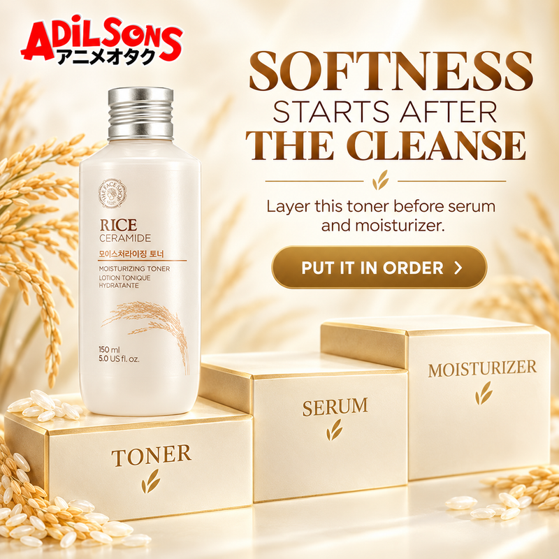 Adilsons creative for The Face Shop Rice & Ceramide Moisturizing Toner 150ml — SOFTNESS STARTS AFTER THE CLEANSE