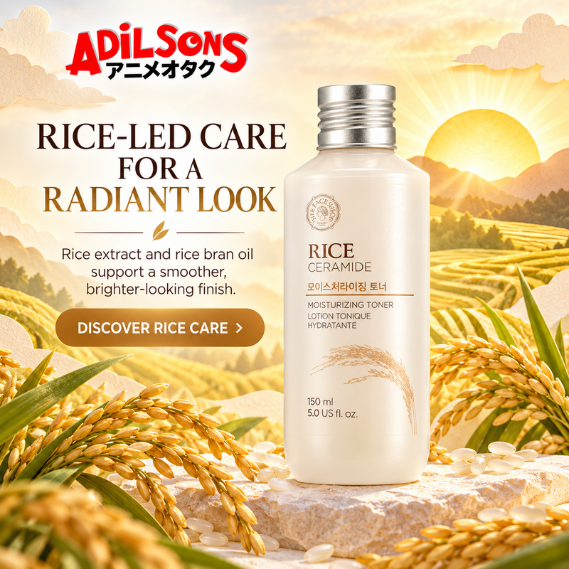 Adilsons creative for The Face Shop Rice & Ceramide Moisturizing Toner 150ml — RICE-LED CARE FOR A RADIANT LOOK