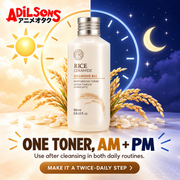Adilsons creative for The Face Shop Rice & Ceramide Moisturizing Toner 150ml — ONE TONER, AM + PM