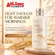 Adilsons creative for The Face Shop Rice & Ceramide Moisturizing Toner 150ml — LIGHT ENOUGH FOR WARMER MORNINGS