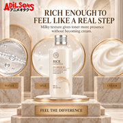 Adilsons creative for The Face Shop Rice & Ceramide Moisturizing Toner 150ml — RICH ENOUGH TO FEEL LIKE A REAL STEP