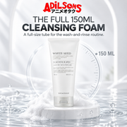 Adilsons creative for THE FACE SHOP White Seed Exfoliating Cleansing Foam 150ML — THE FULL 150ML CLEANSING FOAM