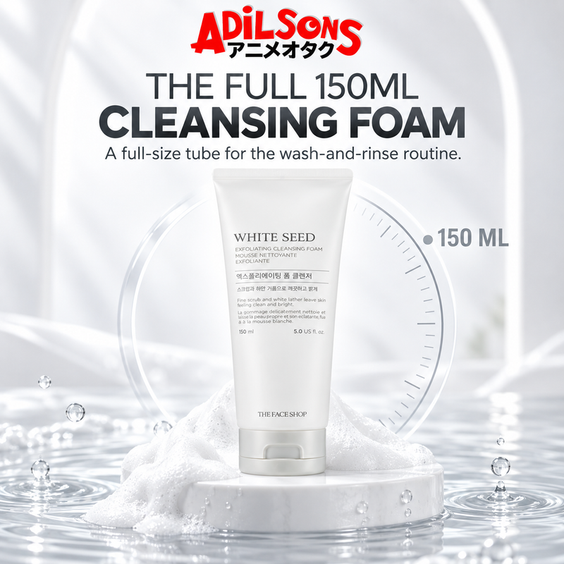 Adilsons creative for THE FACE SHOP White Seed Exfoliating Cleansing Foam 150ML — THE FULL 150ML CLEANSING FOAM