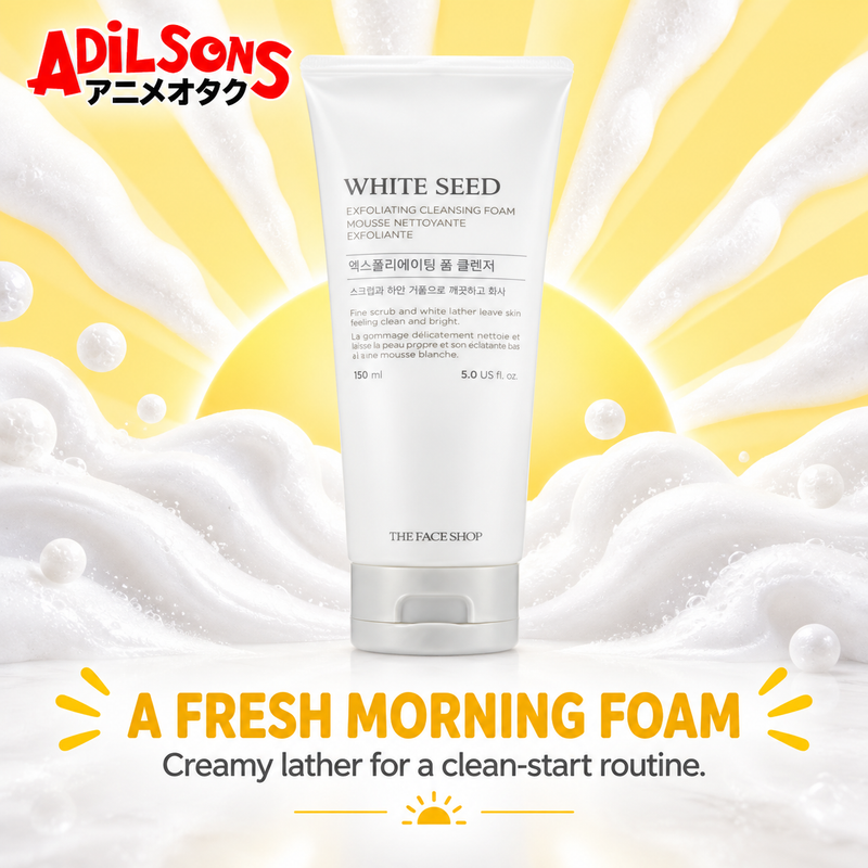 Adilsons creative for THE FACE SHOP White Seed Exfoliating Cleansing Foam 150ML — A FRESH MORNING FOAM