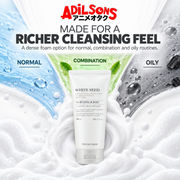 Adilsons creative for THE FACE SHOP White Seed Exfoliating Cleansing Foam 150ML — MADE FOR A RICHER CLEANSING FEEL
