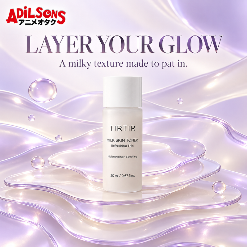 Adilsons Beauty TIRTIR Milk Skin Toner 20ml creative: Purchase for a layerable milky toner texture