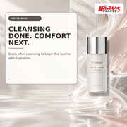 Adilsons Beauty creative for TIRTIR Milk Skin Toner 50ml — After-cleansing step.
