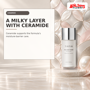 Adilsons Beauty creative for TIRTIR Milk Skin Toner 50ml — Ceramide support.