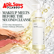 Anua Heartleaf Pore Control Cleansing Oil 200ml creative: MAKEUP MELTS BEFORE THE SECOND CLEANSE.