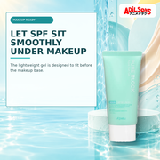 Adilsons Beauty creative for A'pieu Pure Block Aqua Sun Gel SPF50+ PA+++ 50ml — Under-makeup use.