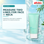 Adilsons Beauty creative for A'pieu Pure Block Aqua Sun Gel SPF50+ PA+++ 50ml — Application amount.