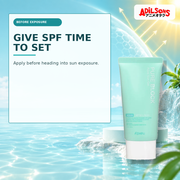 Adilsons Beauty creative for A'pieu Pure Block Aqua Sun Gel SPF50+ PA+++ 50ml — Pre-exposure timing.