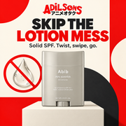 Adilsons Beauty creative for Abib Airy Sunstick Smoothing Bar 23g: Skip the Lotion Mess.