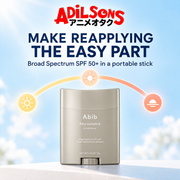Adilsons Beauty creative for Abib Airy Sunstick Smoothing Bar 23g: Make Reapplying the Easy Part.