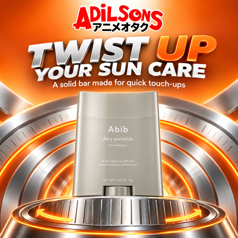 Adilsons Beauty creative for Abib Airy Sunstick Smoothing Bar 23g: Twist Up Your Sun Care.