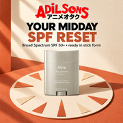 Adilsons Beauty creative for Abib Airy Sunstick Smoothing Bar 23g: Your Midday SPF Reset.
