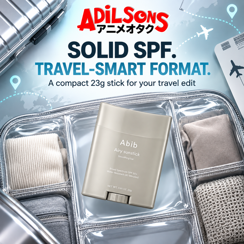 Adilsons Beauty creative for Abib Airy Sunstick Smoothing Bar 23g: Solid SPF. Travel-Smart Format..