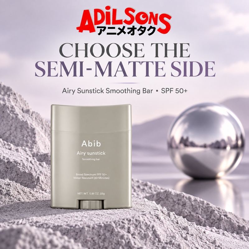 Adilsons Beauty creative for Abib Airy Sunstick Smoothing Bar 23g: Choose the Semi-Matte Side.