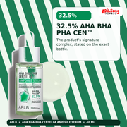 APLB AHA BHA PHA Centella Ampoule Serum 40ml — 32.5% Aha Bha Pha Cen™ — Adilsons