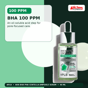 APLB AHA BHA PHA Centella Ampoule Serum 40ml — Bha 100 Ppm — Adilsons