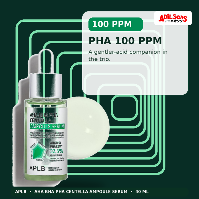 APLB AHA BHA PHA Centella Ampoule Serum 40ml — Pha 100 Ppm — Adilsons