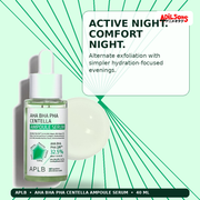 APLB AHA BHA PHA Centella Ampoule Serum 40ml — Active Night. Comfort Night. — Adilsons