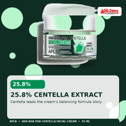APLB AHA BHA PHA Centella Facial Cream 55ml — 25.8% Centella Extract — Adilsons