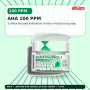 APLB AHA BHA PHA Centella Facial Cream 55ml — Aha 100 Ppm — Adilsons