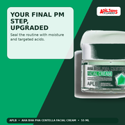 APLB AHA BHA PHA Centella Facial Cream 55ml — Your Final Pm Step, Upgraded — Adilsons