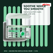 APLB AHA BHA PHA Centella Facial Cream 55ml — Soothe While You Smooth — Adilsons
