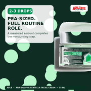 APLB AHA BHA PHA Centella Facial Cream 55ml — Pea-Sized. Full Routine Role. — Adilsons