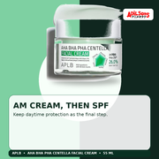 APLB AHA BHA PHA Centella Facial Cream 55ml — Am Cream, Then Spf — Adilsons