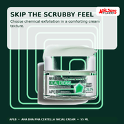 APLB AHA BHA PHA Centella Facial Cream 55ml — Skip The Scrubby Feel — Adilsons