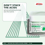 APLB AHA BHA PHA Centella Facial Cream 55ml — Don’T Stack The Acids — Adilsons