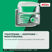 APLB AHA BHA PHA Centella Facial Cream 55ml — Tightening • Soothing • Moisturizing — Adilsons